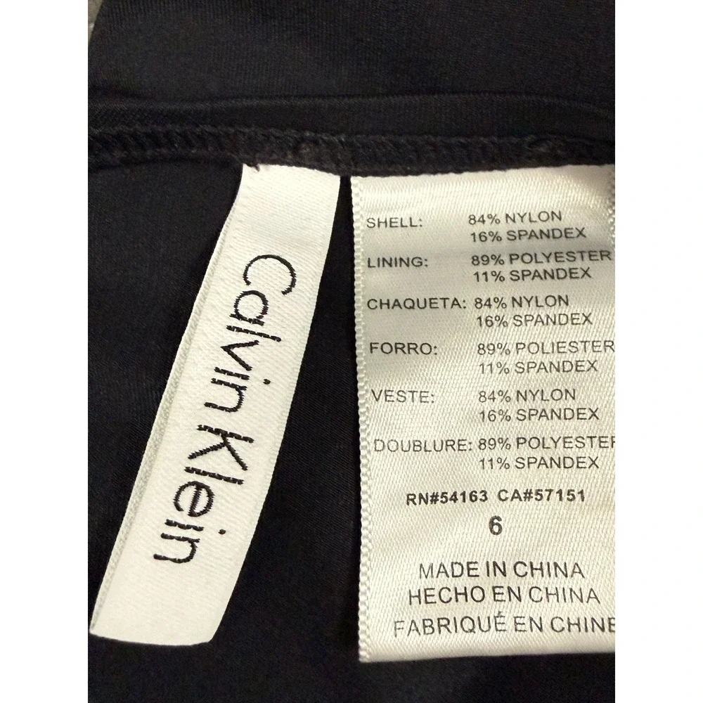 Calvin Klein One Piece Swimsuit Size 14 Bronze Side Pleats Full Coverage - Picture 11 of 12